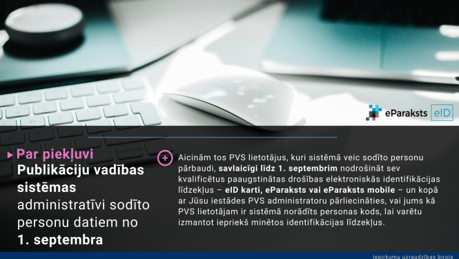 Piekļuve Publikāciju vadības sistēmas administratīvi sodīto personu datiem no 1. septembra
