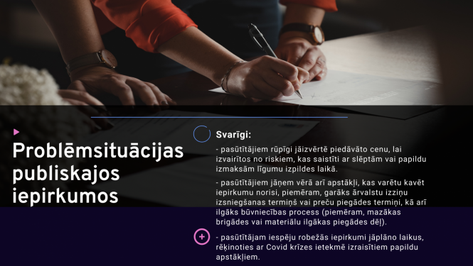 Problēmsituācijas publiskajos iepirkumos