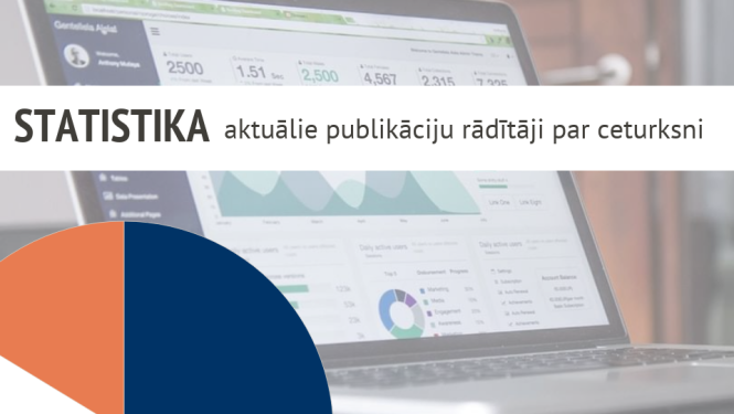 Statistikas grafiks elements un dators ar ilustratīviem grafikas zīmējumiem