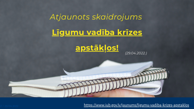 Līgumu vadība krīzes apstākļos