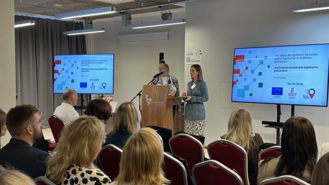 IUB Tiesību aktu piemērošanas departamenta (TAPD) direktore Monta Drebeiniece un TAPD juriste Līga Jaunozola piedalās praktikumā ”Publisko iepirkumu normatīvā regulējuma ievērošana ES kohēzijas politikas īstenošanā”