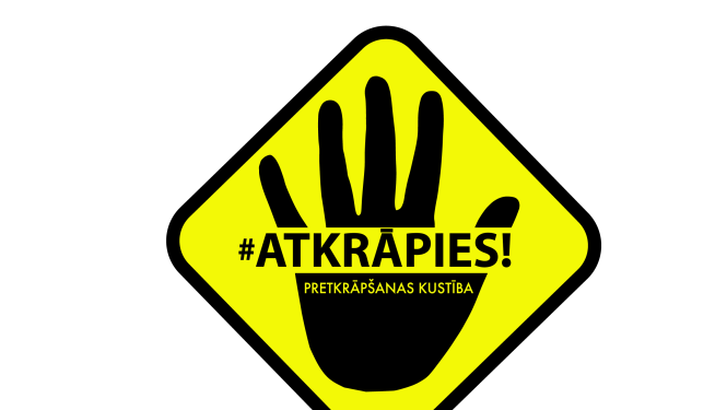 Kustības atkrāpies baneris