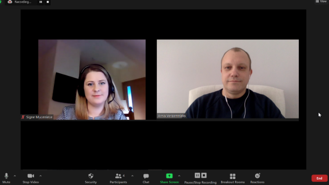 IUB Tiesību aktu piemērošanas departamenta direktores vietniece Signe Muceniece un DNKA priekšsēdētājs Arnis Vērzemnieks