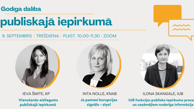 Vebinārs jaunajiem uzņēmējiem – “Godīga dalība publiskajos iepirkumos”