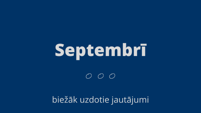 Aktuālie telefonkonsultāciju jautājumi septembrī