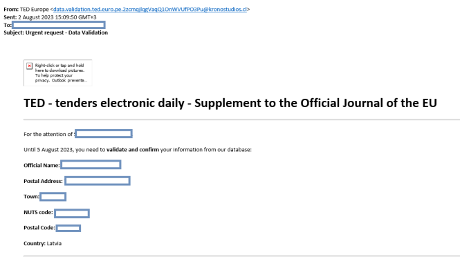 Uzmanību! Krāpšana!