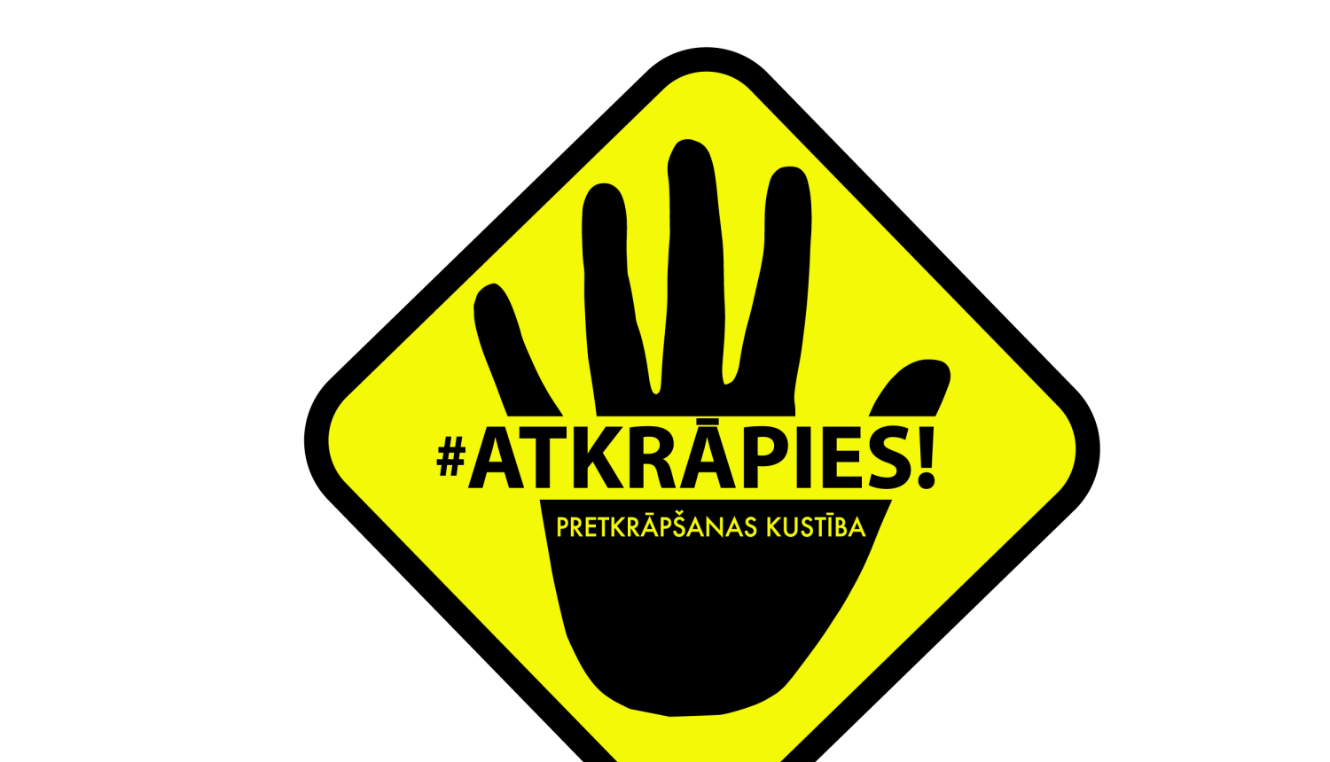 Kustības atkrāpies baneris