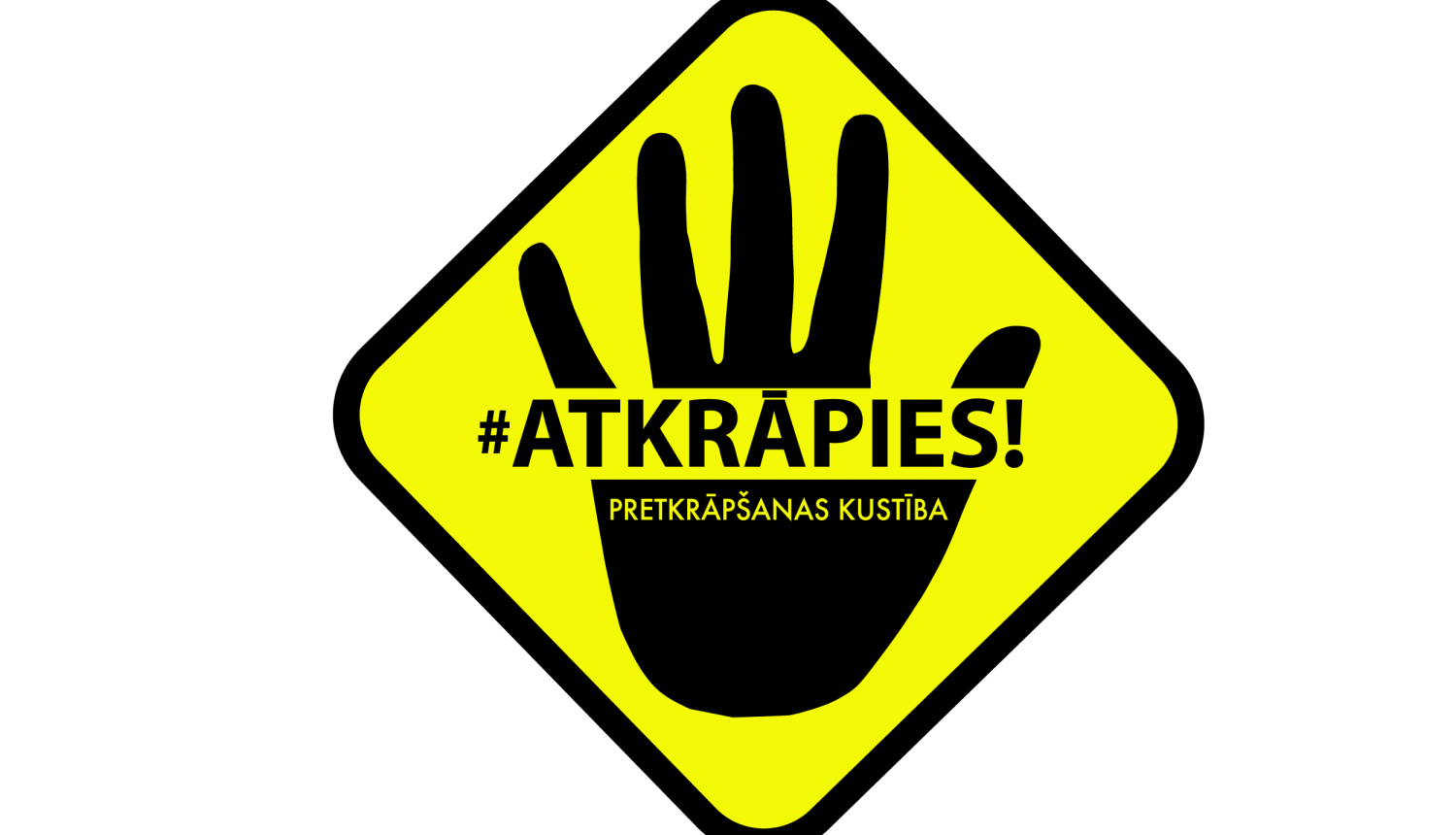 Kustības atkrāpies baneris